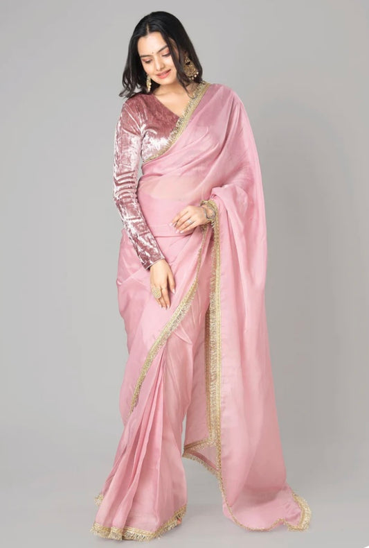 Pure organza saree